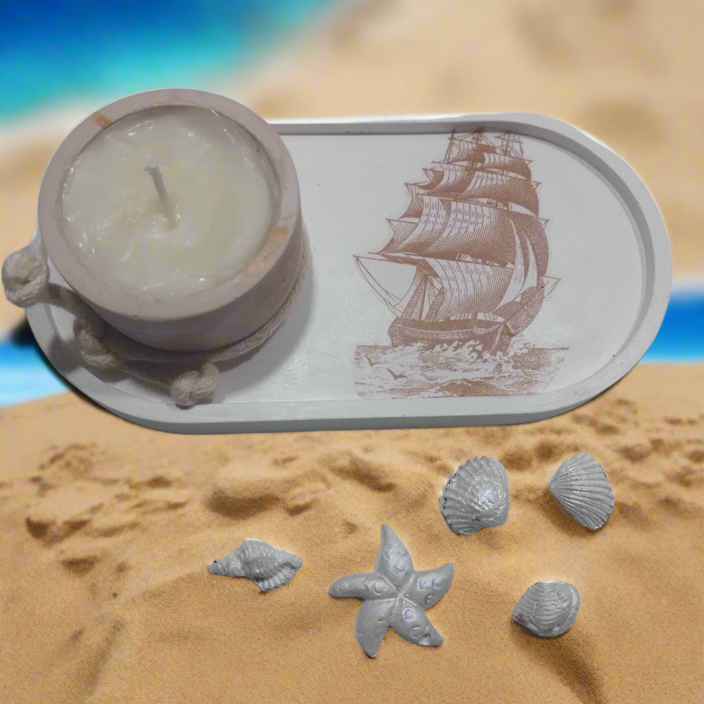 Vela gel Atóxica Chocolate + pequenos objetos