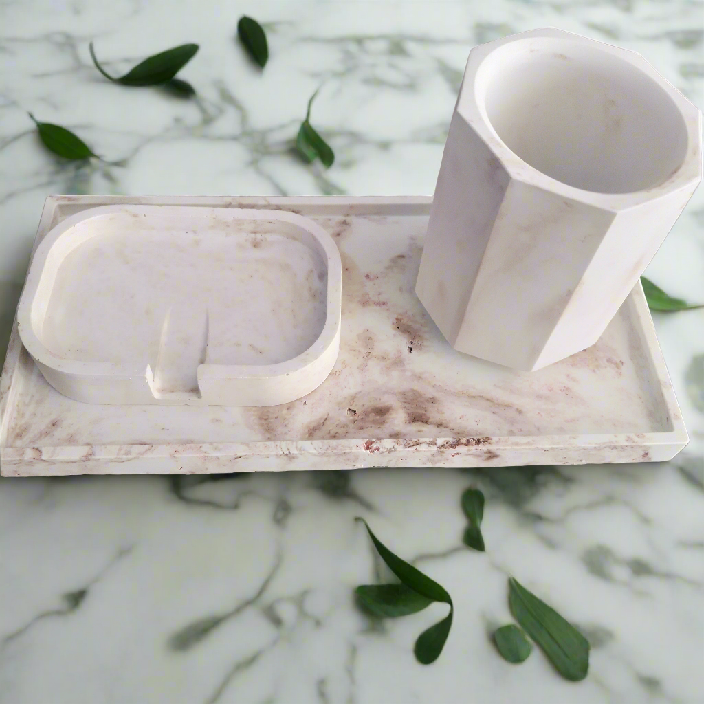 Bandeja + Recipiente Multiuso + Saboneteira