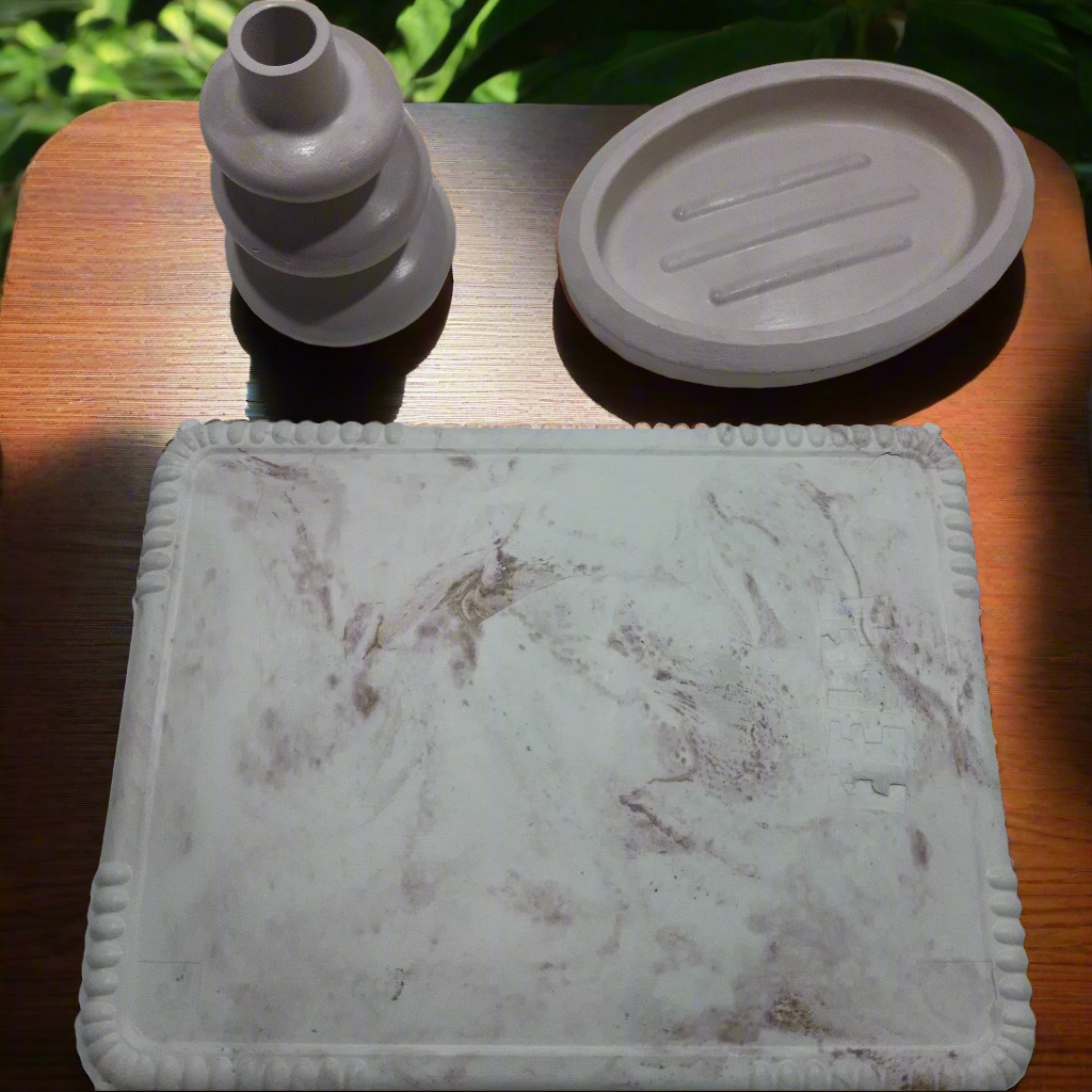 Bandeja+Recipiente Difusor + Saboneteira