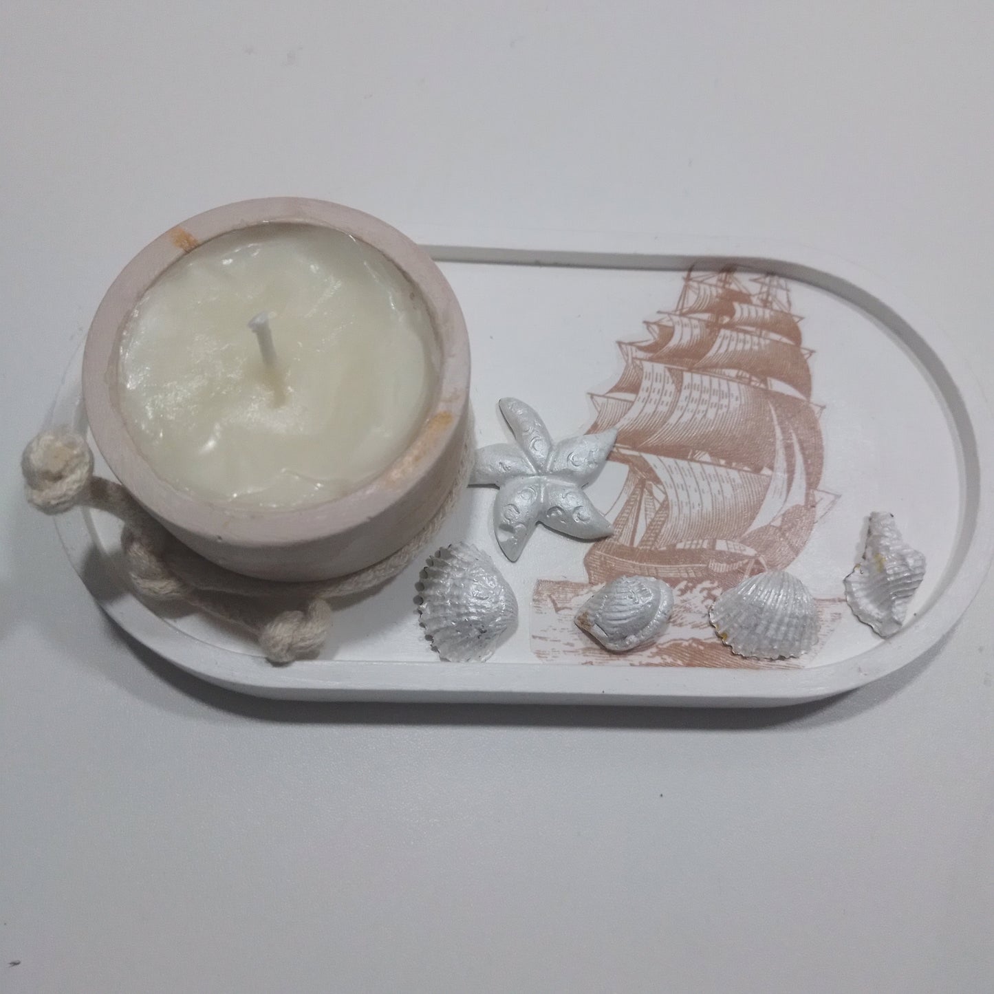 95.2 Vela gel Atóxica Chocolate + pequenos objetos