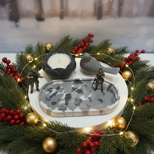 1. Mimo de Natal Embalado com Amor: kit vela aromática atóxica