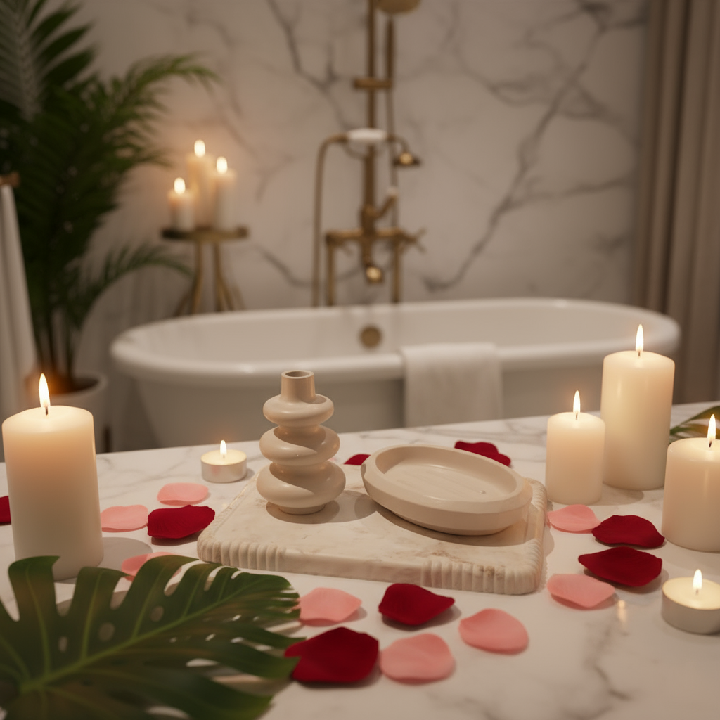 Bandeja+Recipiente Difusor + Saboneteira