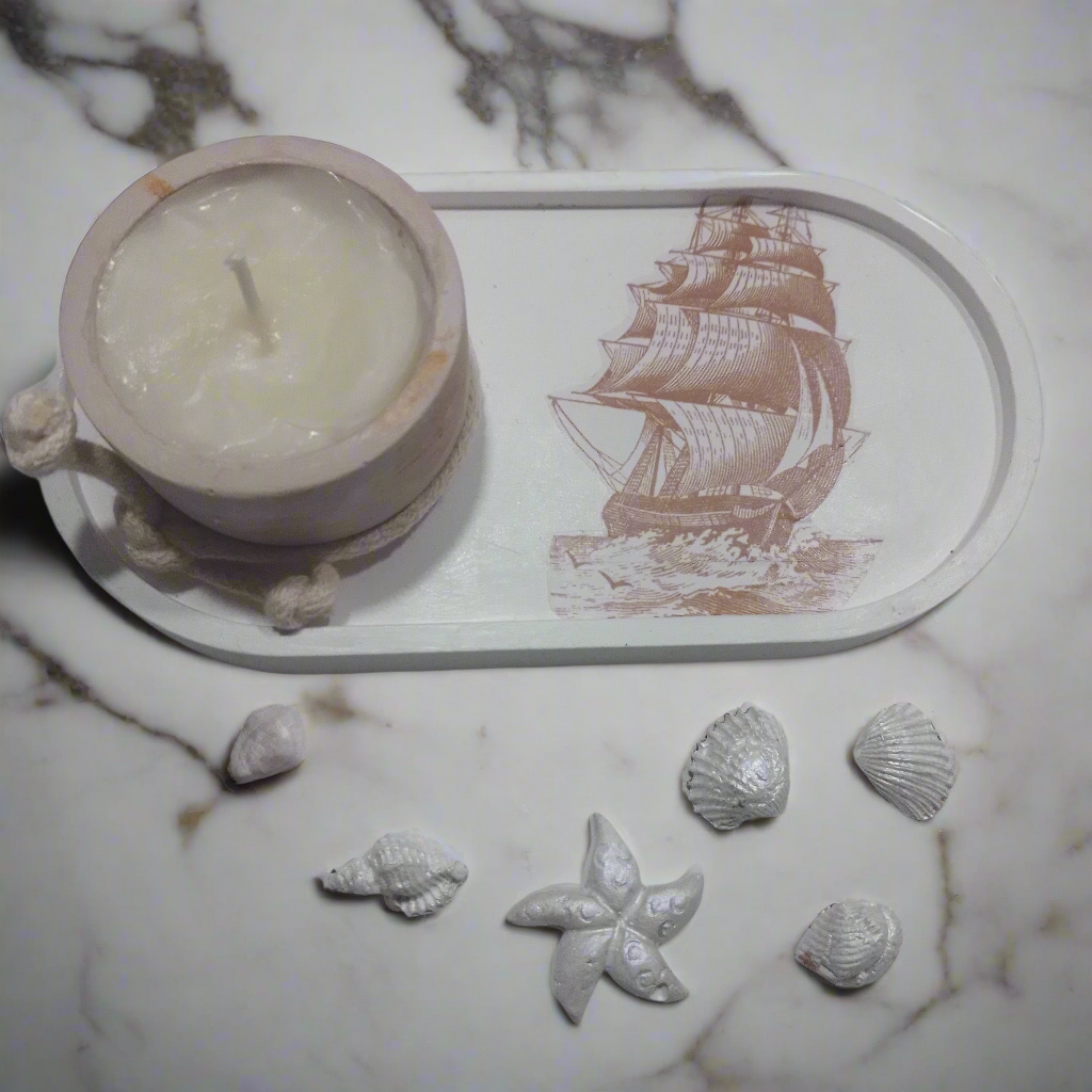 Vela gel Atóxica Chocolate + pequenos objetos