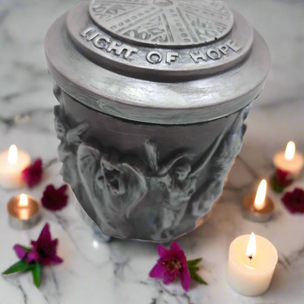 1.Pote com figura de  Anjos