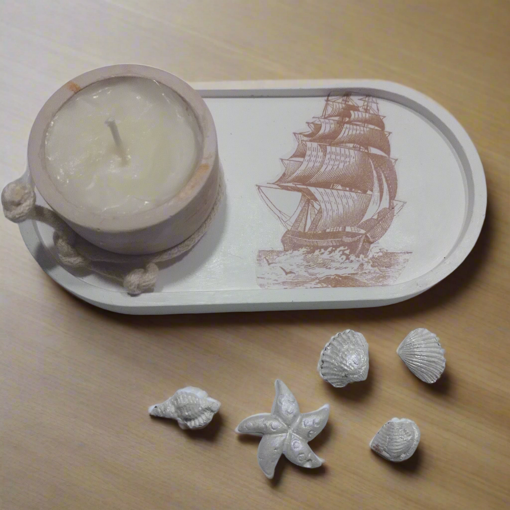 Vela gel Atóxica Chocolate + pequenos objetos