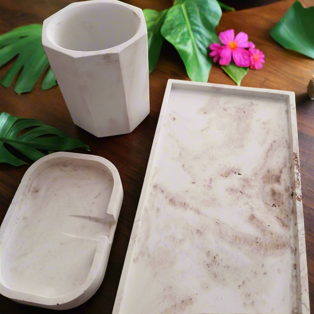 Bandeja + Recipiente Multiuso + Saboneteira