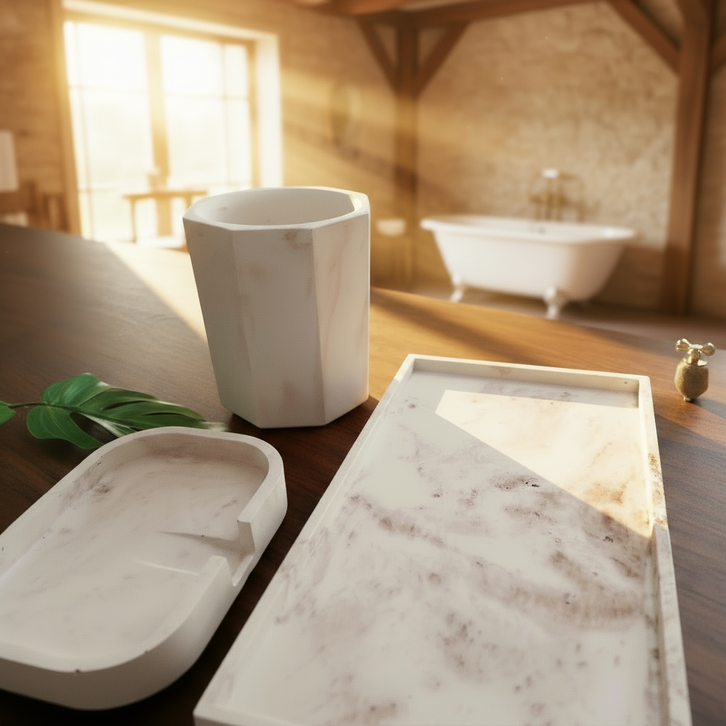 Bandeja + Recipiente Multiuso + Saboneteira