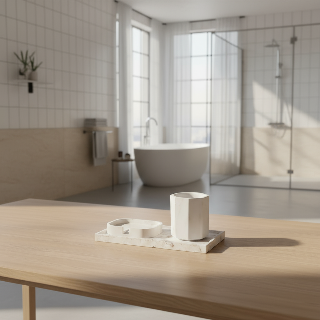 Bandeja + Recipiente Multiuso + Saboneteira