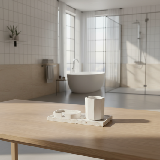 Bandeja + Recipiente Multiuso + Saboneteira