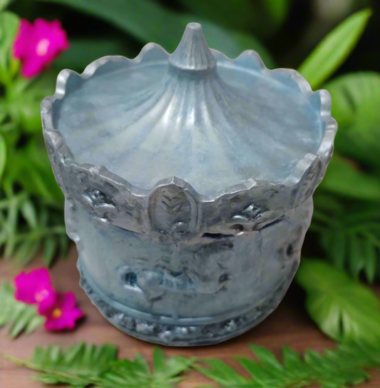 1.Pote Carrossel: Azul Metalizado