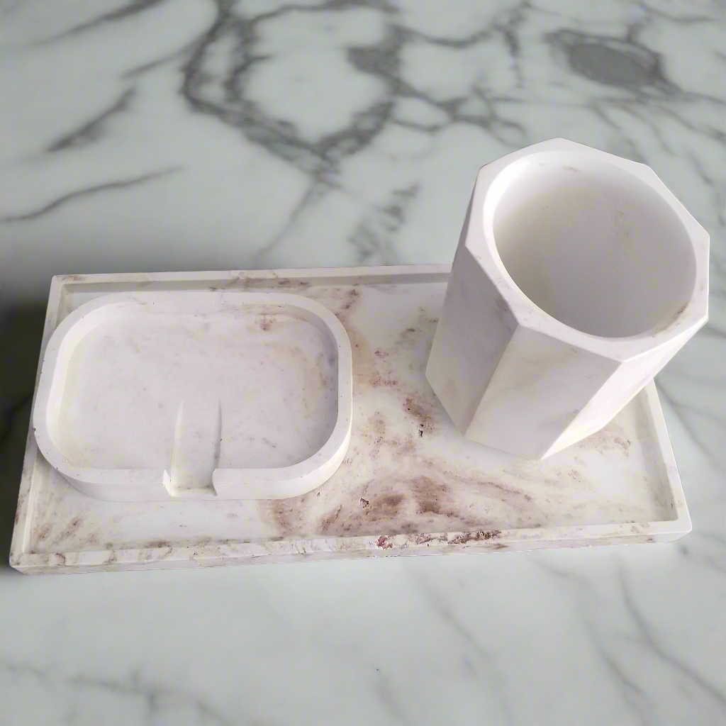 Bandeja + Recipiente Multiuso + Saboneteira