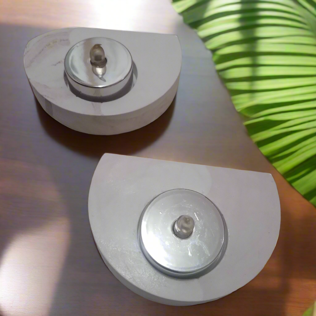 Porta-retrato e 2 Porta-vela