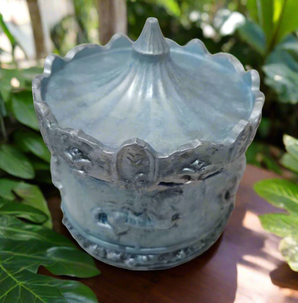 1.Pote Carrossel: Azul Metalizado