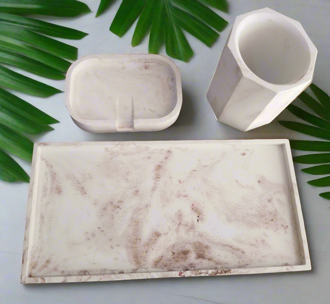 Bandeja + Recipiente Multiuso + Saboneteira