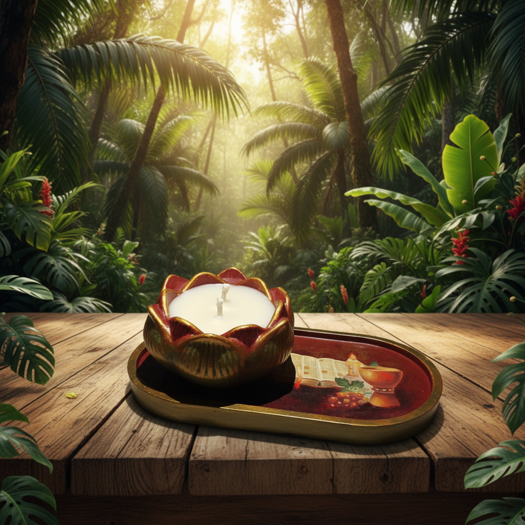 1- Conjunto de Natal 2025: Vela  Aromatizada Atóxica