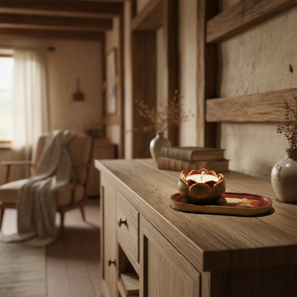 1- Conjunto de Natal 2025: Vela  Aromatizada Atóxica