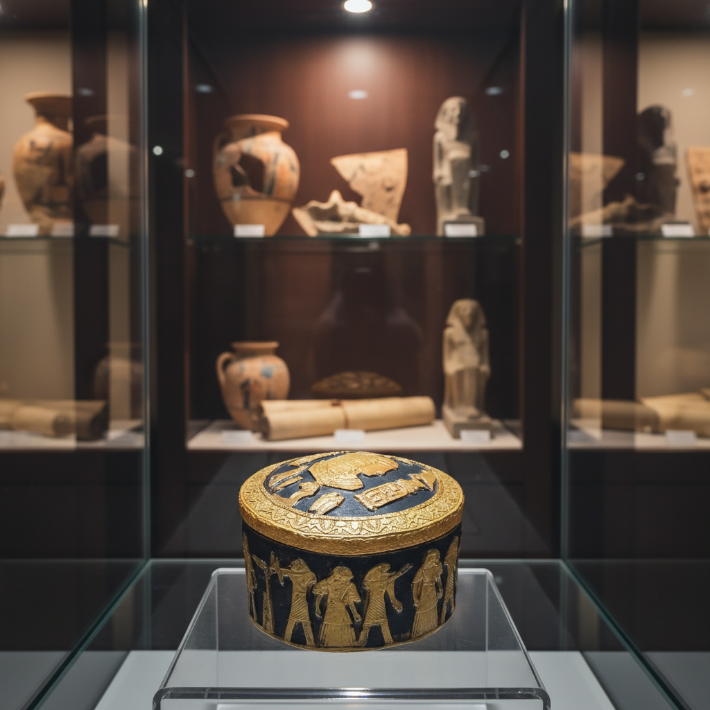 1.Pote Estilo Egípcio : Laranja/preto