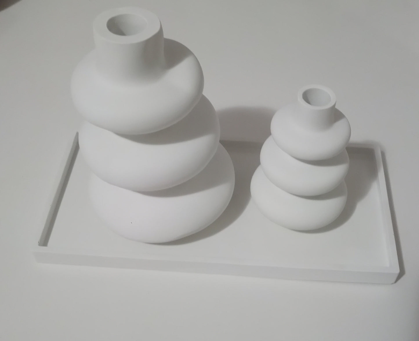 1.Cimento Decorativo Lavável: Recipientes + Bandeja