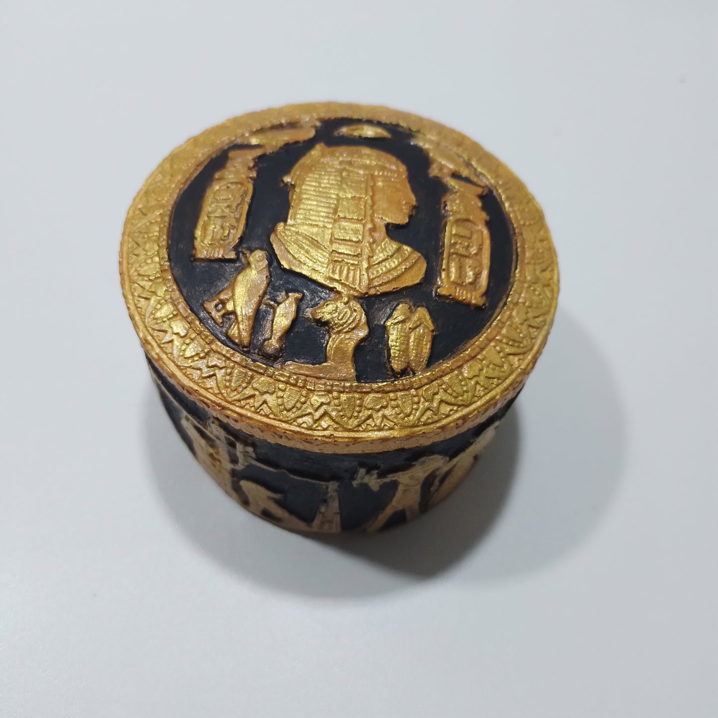 1.Pote Estilo Egípcio : Laranja/preto