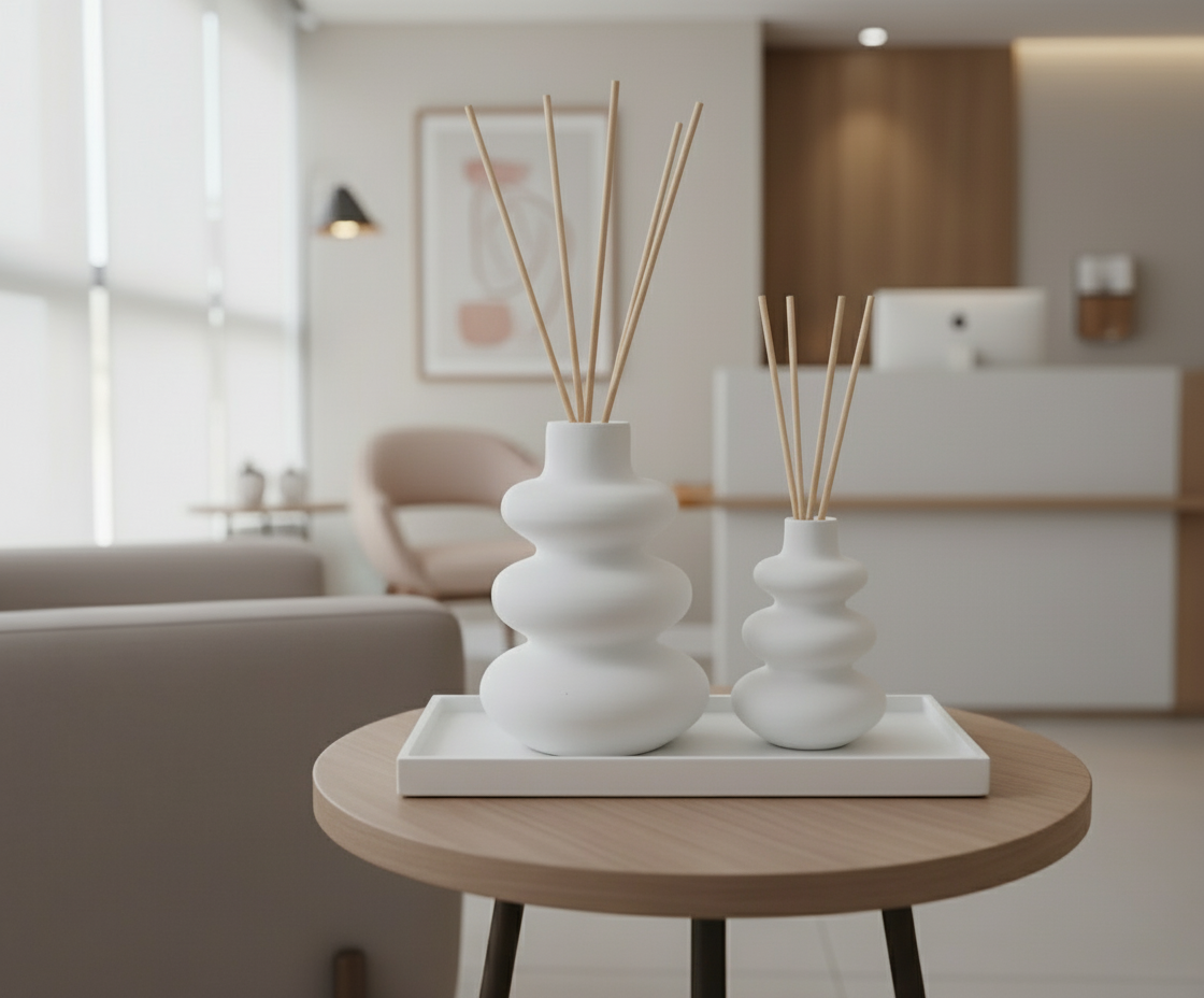 1.Cimento Decorativo Lavável: Recipientes + Bandeja