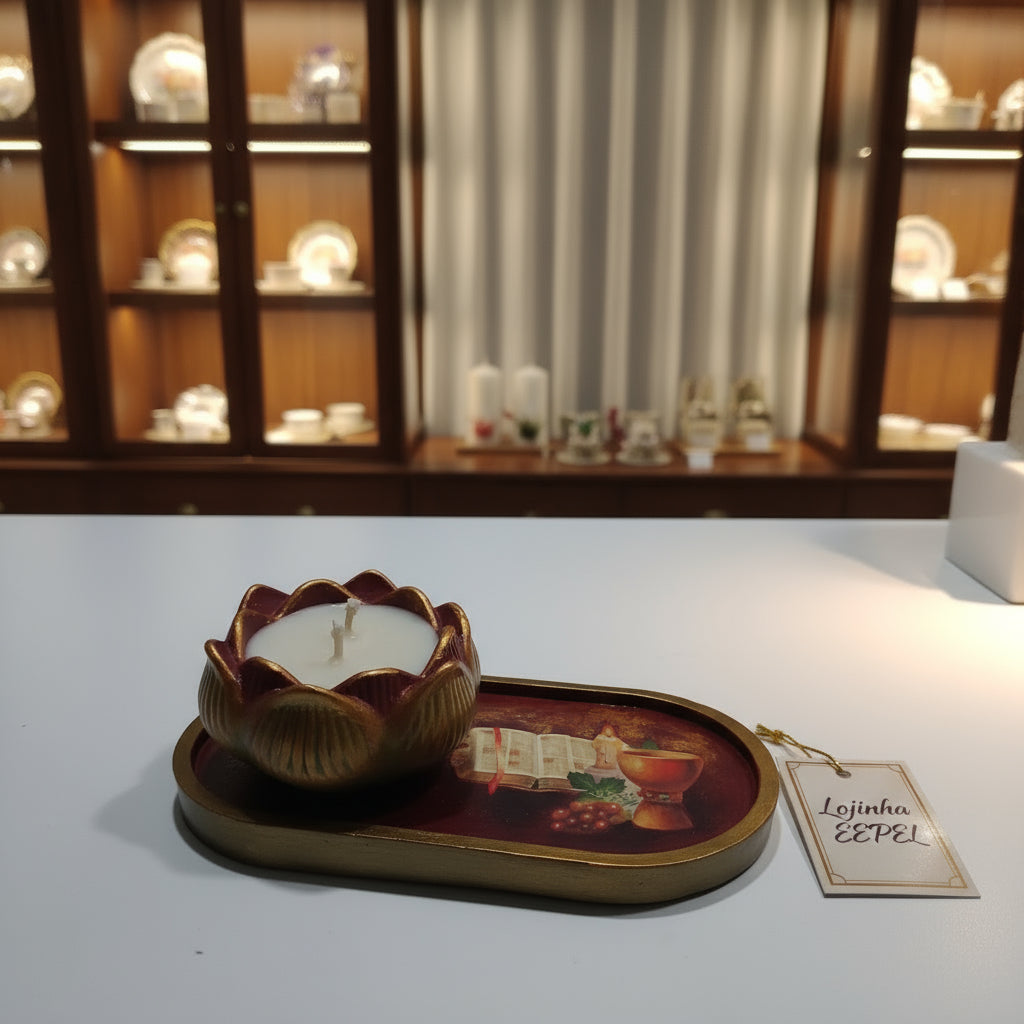 1- Conjunto de Natal 2025: Vela  Aromatizada Atóxica